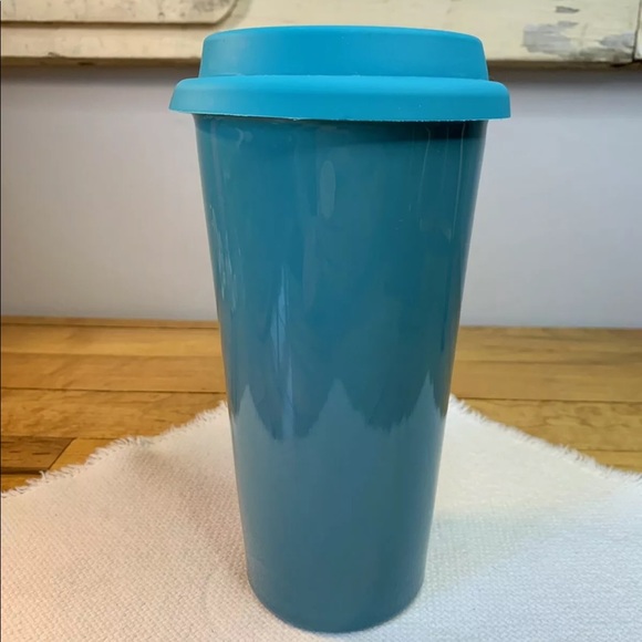 Teal Blue STEEPED TEA/Sipology Ceramic Travel Mug/Cup - Picture 7 of 9